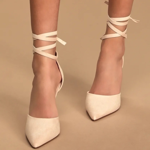 New Lulus natural color Wylenn heels 6.5 - Picture 16 of 16